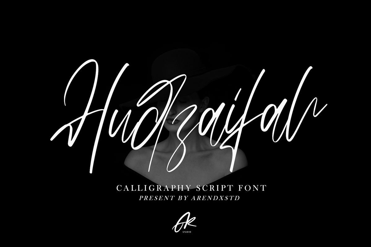 Freebies Fonts: Hudzaifah Script Font Free Download