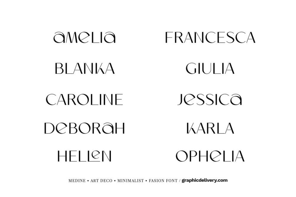 Freebies Fonts: Medine – Stylish Font Free Download