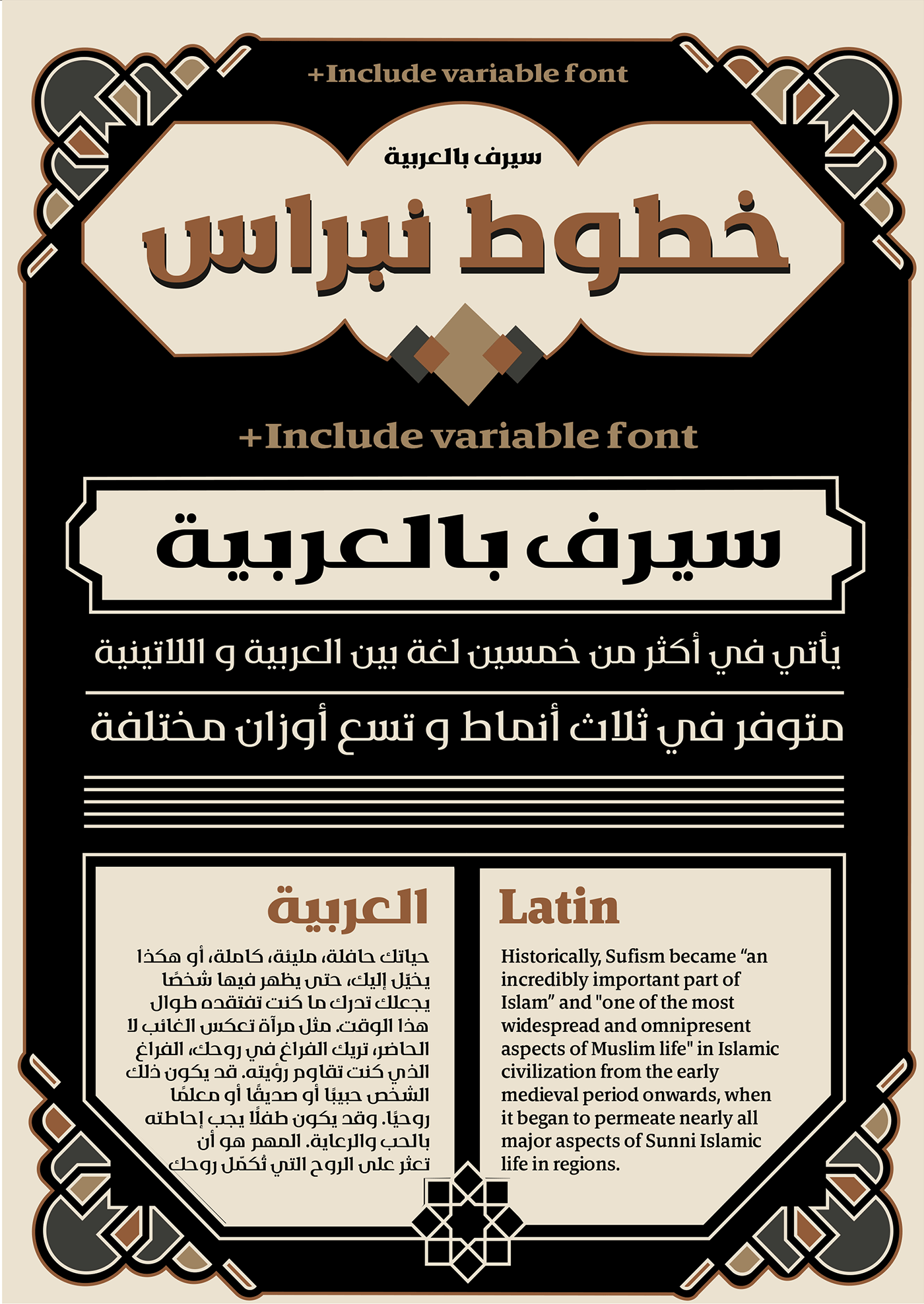 Nebras is a contemporary serif typeface that is curved and round, elegant, deceptively classical, but also straight and edgy with its alternates. It comes in 3 different widths and 9 weights supporting +50 languages ranging from Arabic to Latin and more