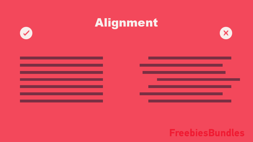 Using Alignment to create Hierarchy in graphic design