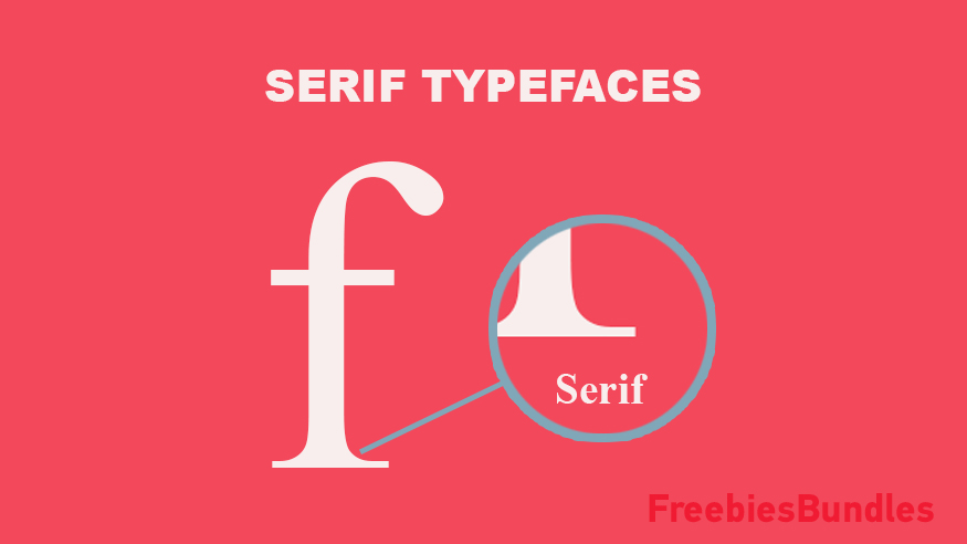 Serif fonts in graphic design Typography