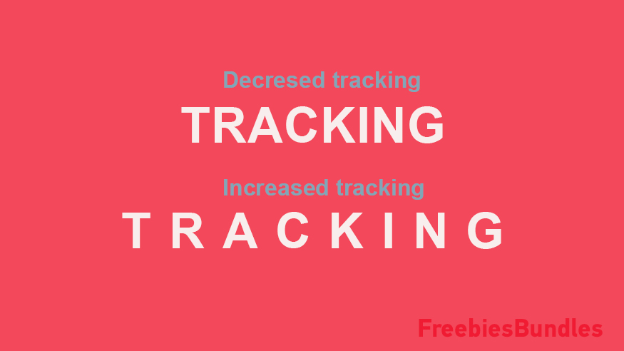 Learn Tracking in graphic design Typography