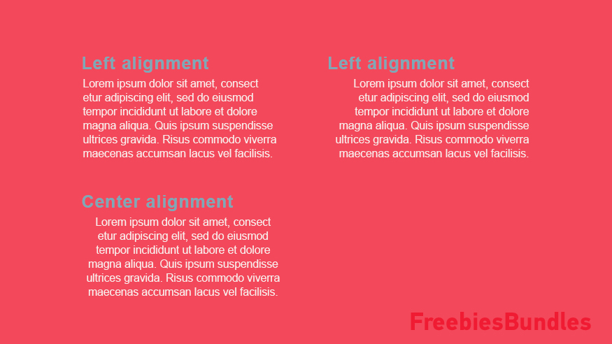Learn Alignment in graphic design Typography