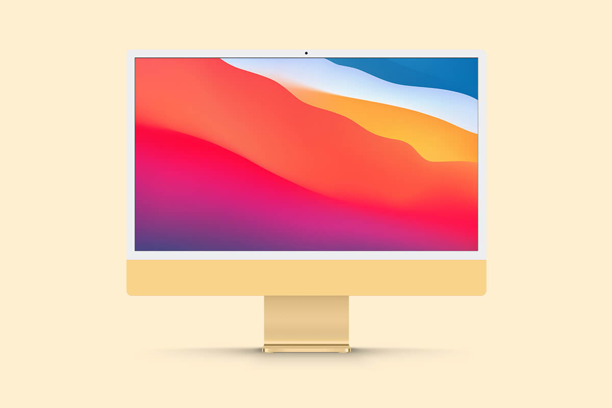 Freebies Mockups: New Psd iMac 24 Mockup Free Download