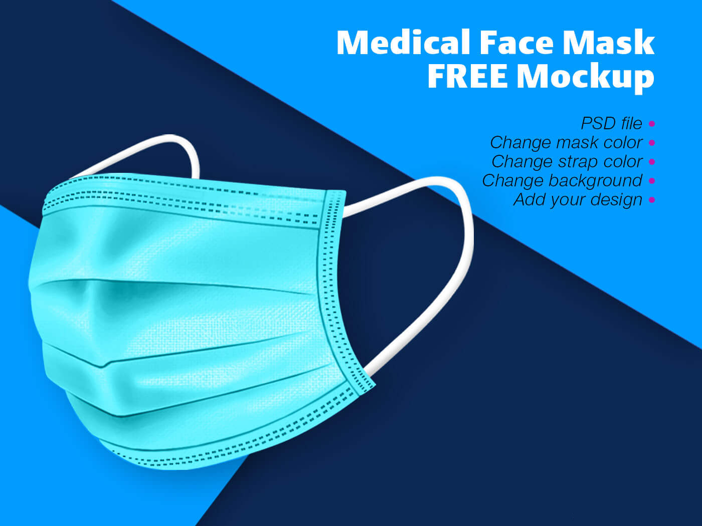 Freebies Mockups: Medical Face Mask Mockup PSD Free Download
