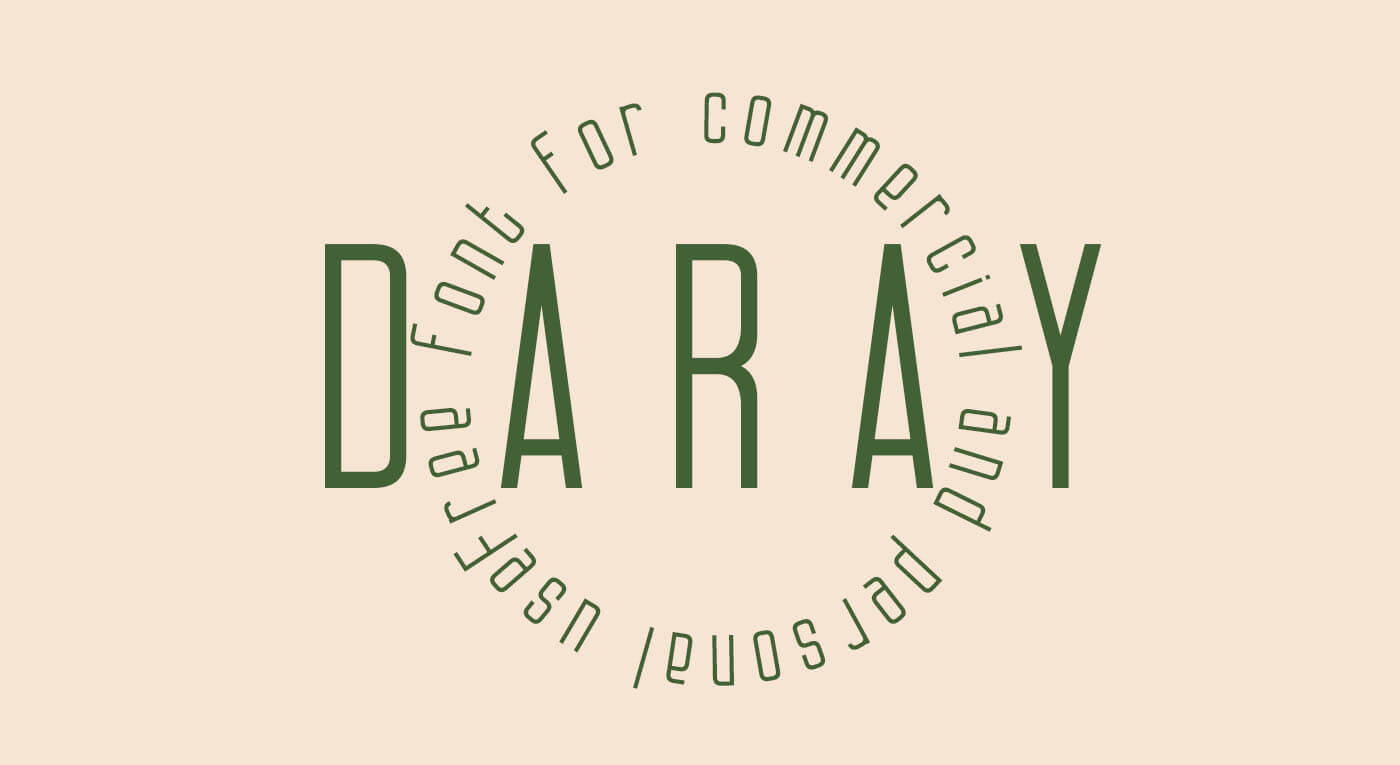 Freebies Fonts: Daray Free Sans Serif Font Free Download