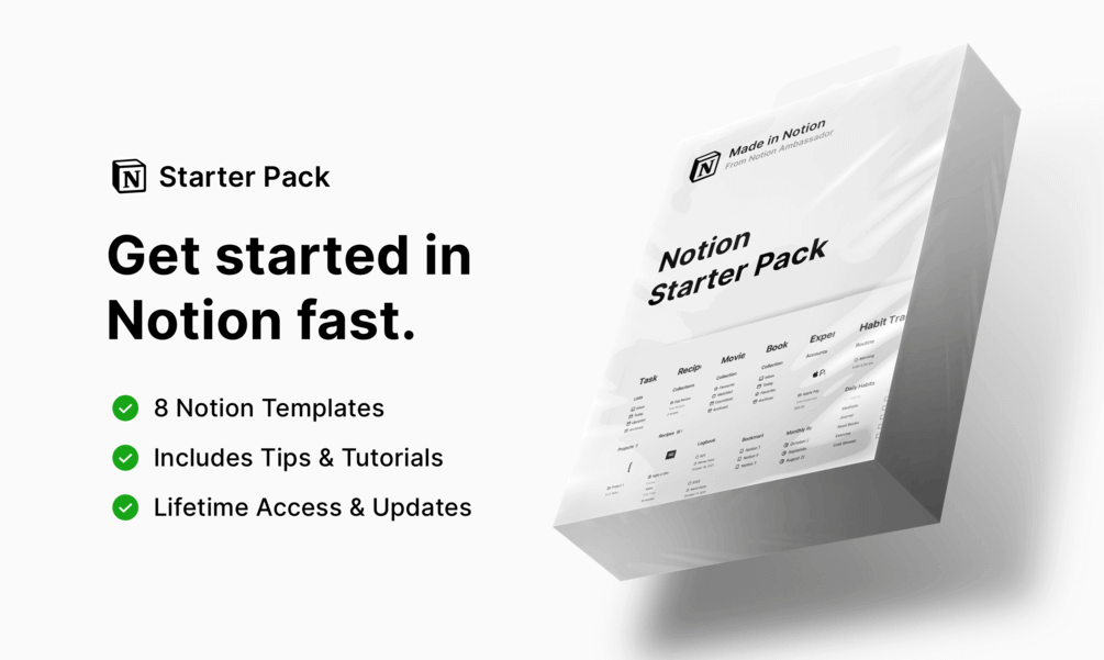 Freebies Templates: Notion Starter Pack Free Download