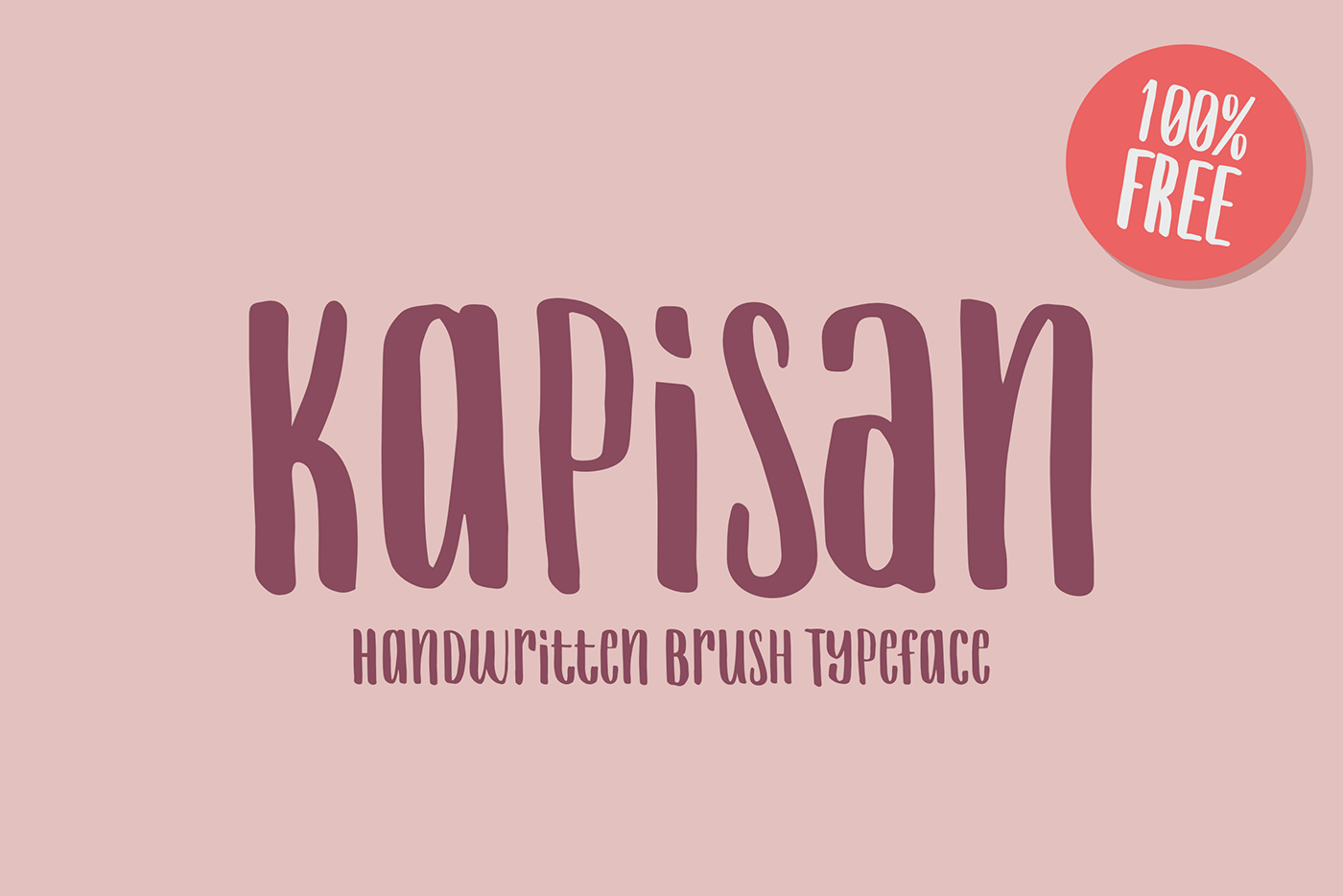 Kapisan – Handwritten Typeface for FREE