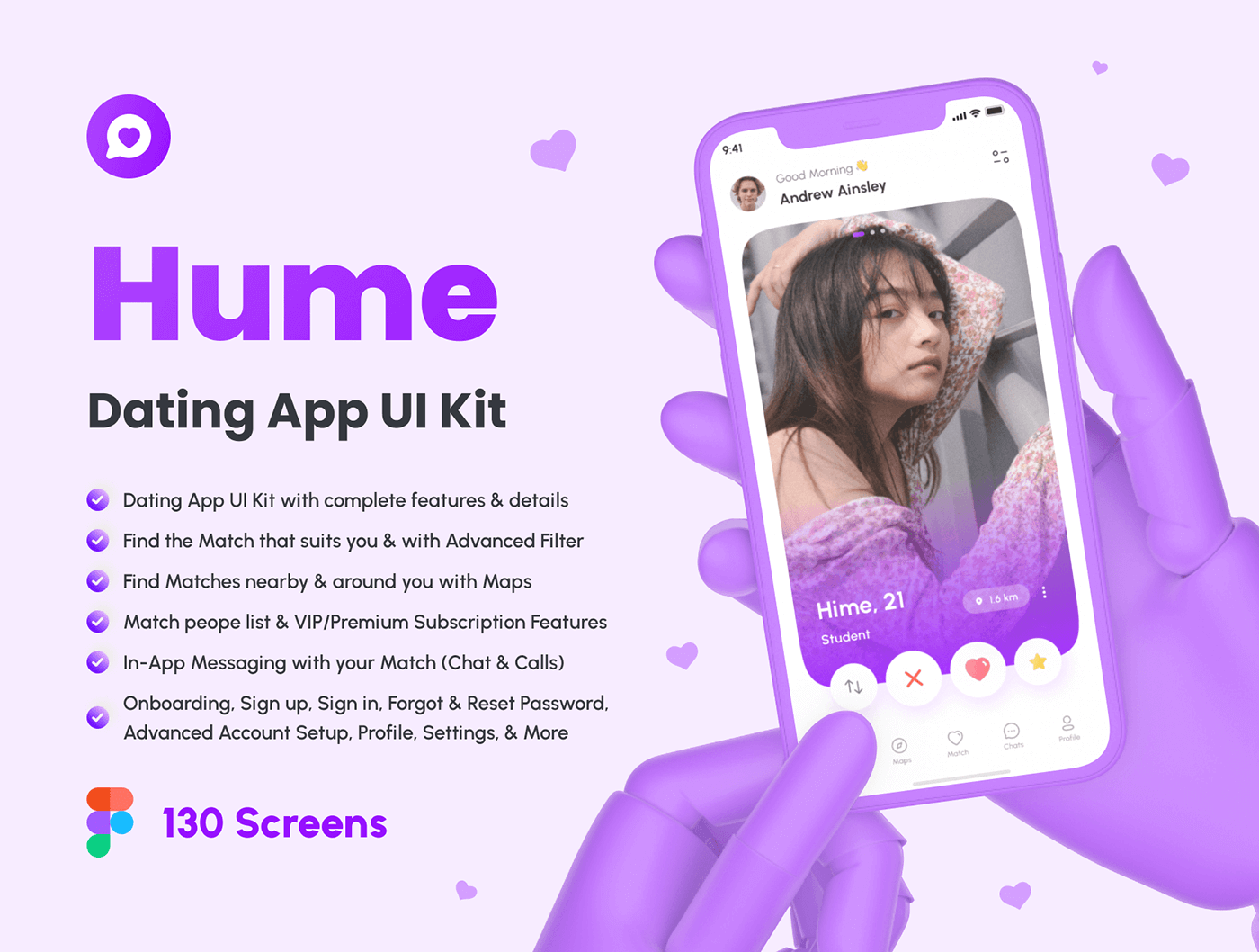 Figma Dating App User Interface Concept Kit