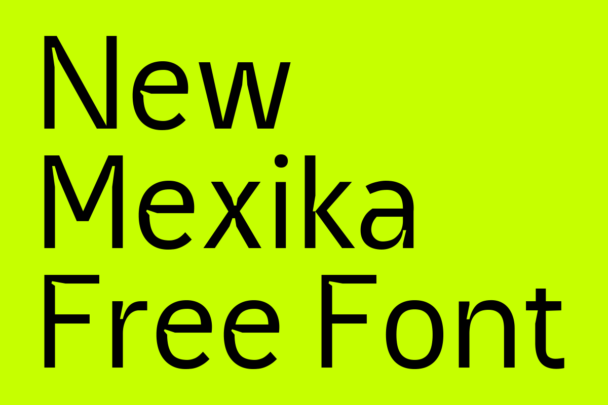 New Mexika Free Typeface