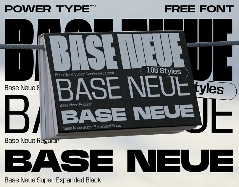 Base Neue Typeface Sans Serif Free Font Download