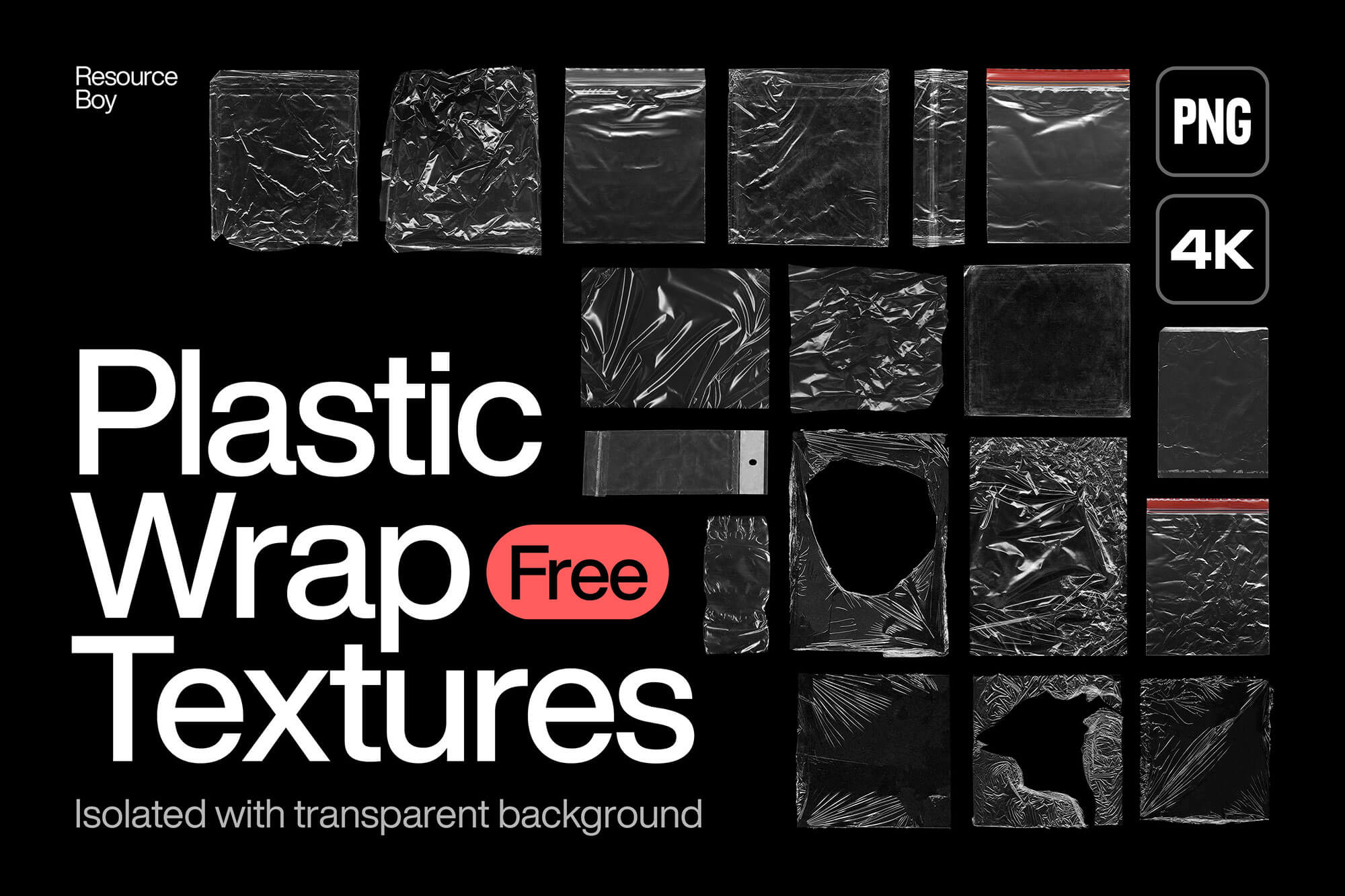 120 Free Plastic Wrap Overlay Textures Png