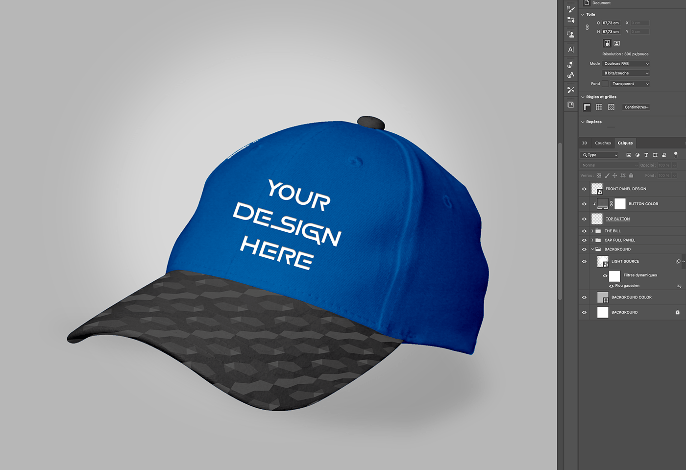 High Quality Cap Mockup PSD File Free Download