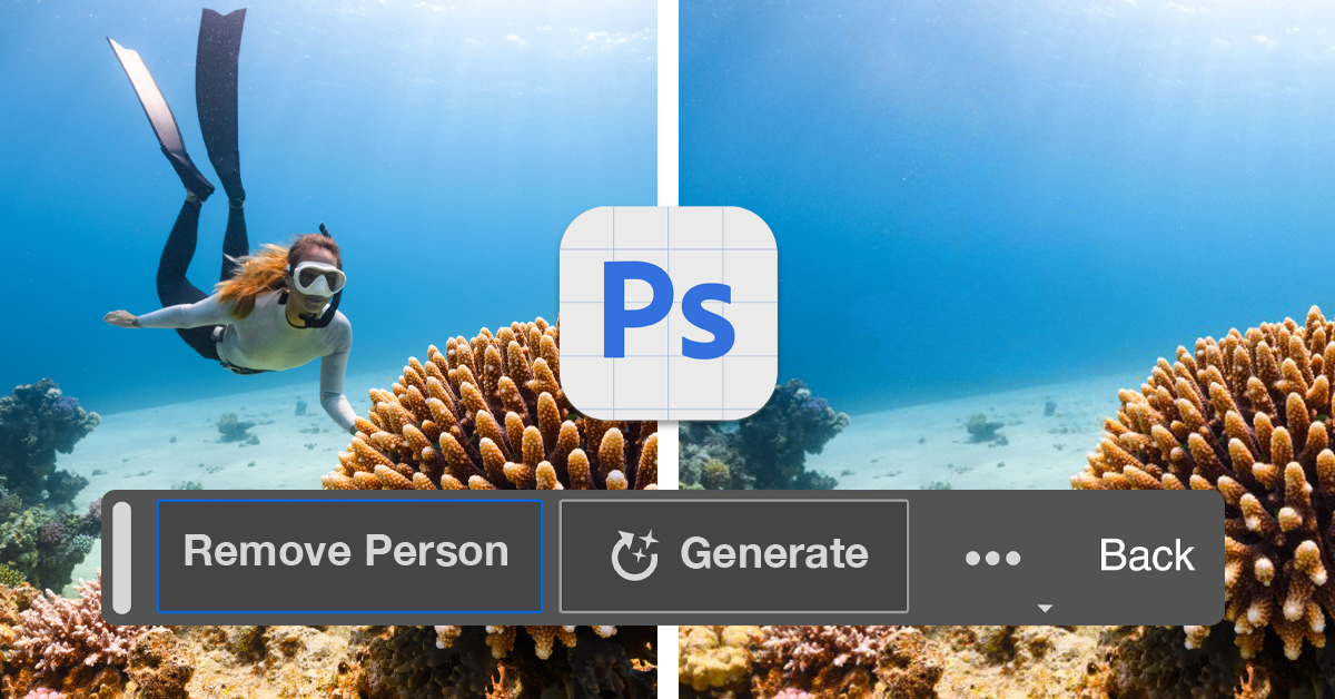 A person using Photoshop Beta's Generative Fill feature to create unique designs.