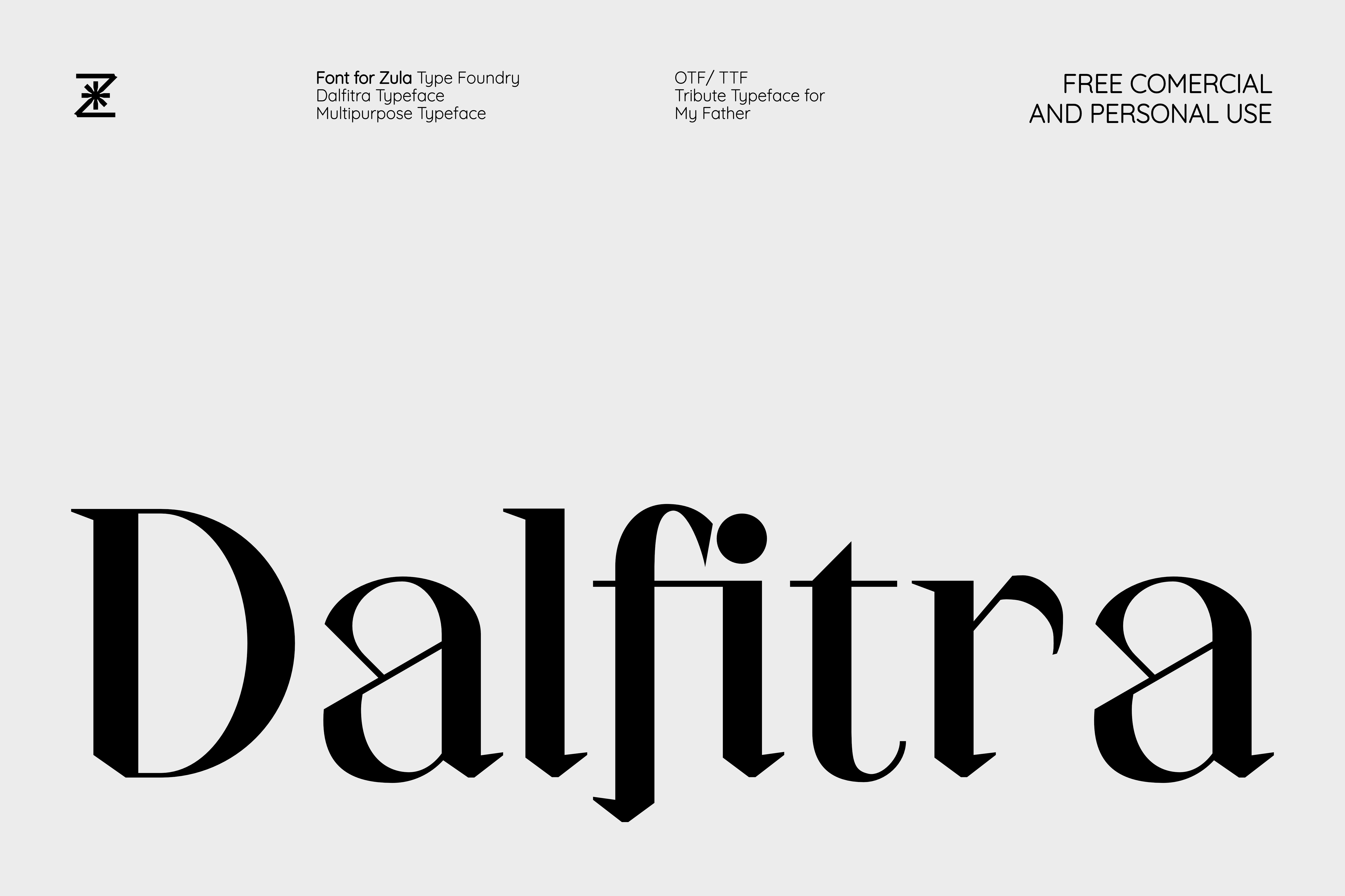 Download Dalfitra Tribute Typeface - Free Font