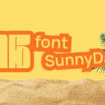 SunnyDay Font Sample - Brush strokes radiate warmth and energy.