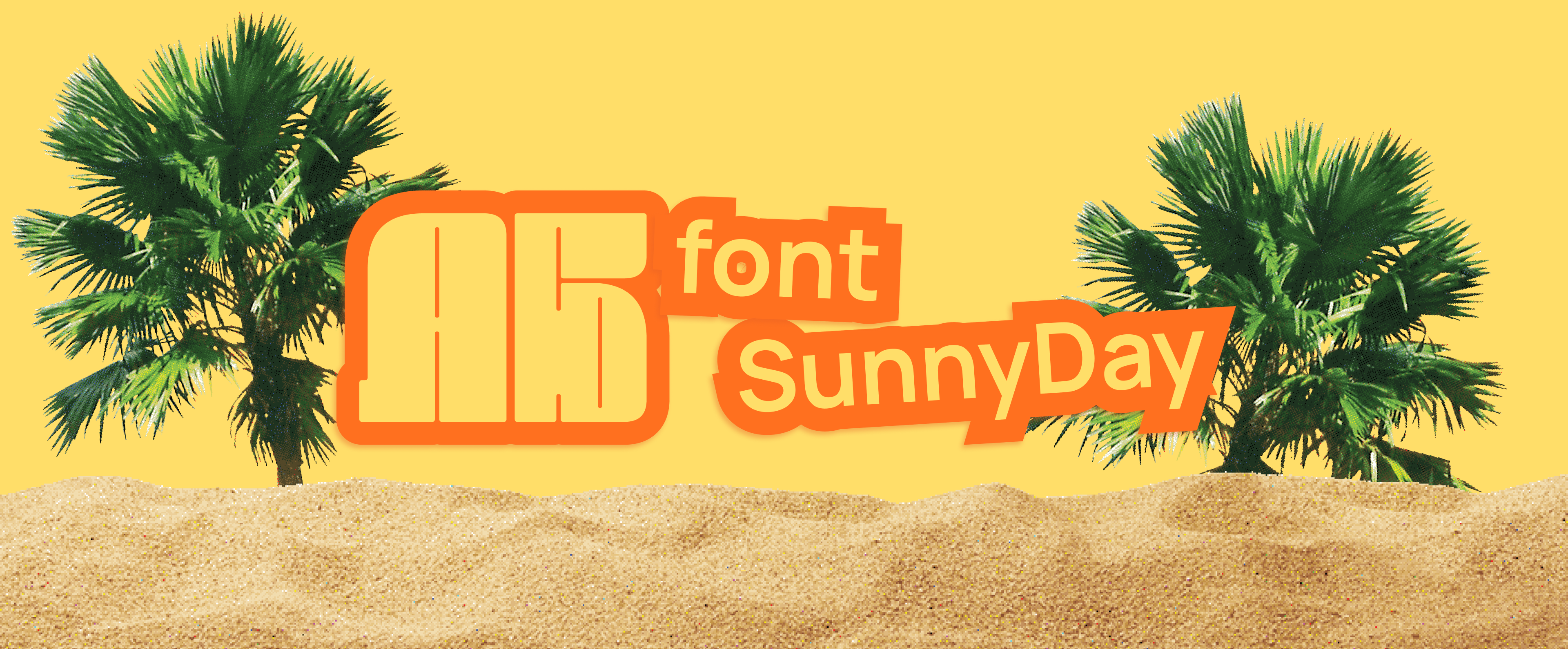 SunnyDay Font Sample - Brush strokes radiate warmth and energy.