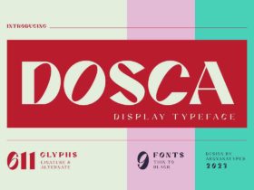 Dosca Sans serif Display Font Free Font Download
