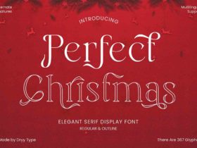 Deck the Halls with Serif: Unleash the #PerfectChristmasElegantSerif Free Font Download!